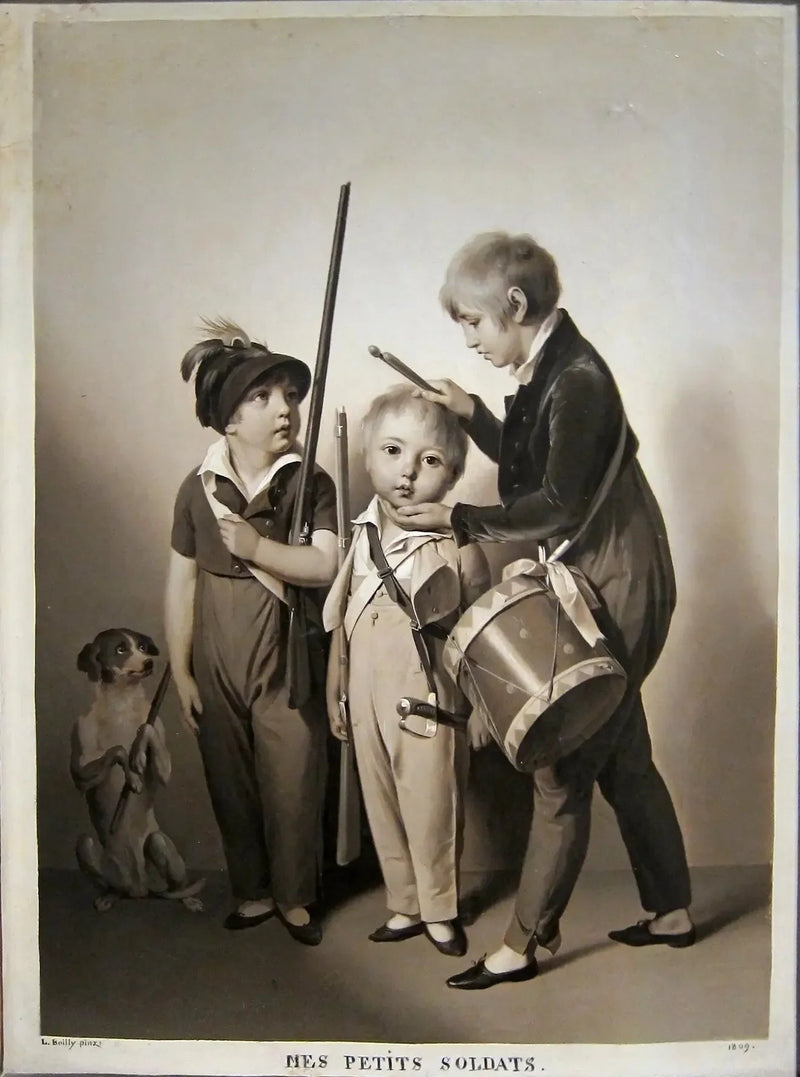 Meus pequenos soldados - Louis-Leópold Boilly
