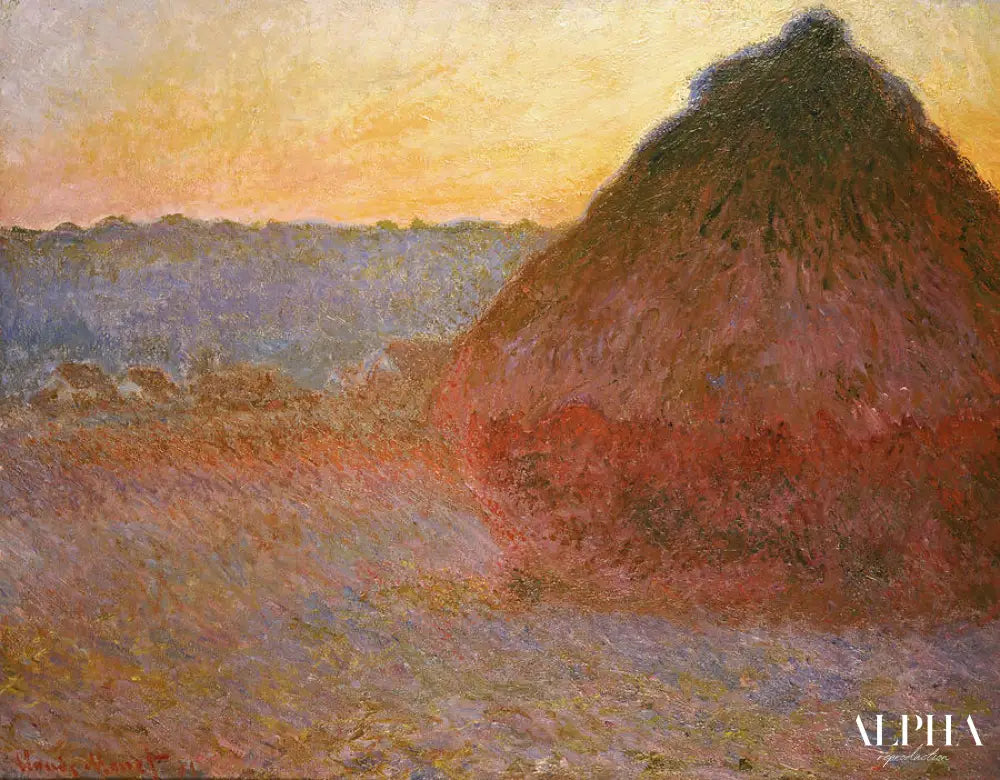 Meule au soleil de Claude Monet - Reproductions de tableaux et peintures haut de gamme