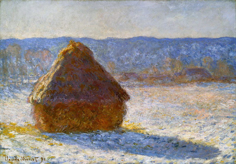 Rebolo, efeito neve, pela manhã W1280 - Claude Monet