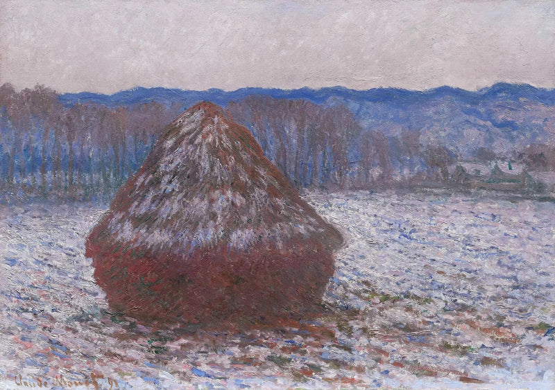 Rebolo, efeito neve, pela manhã W1280 - Claude Monet