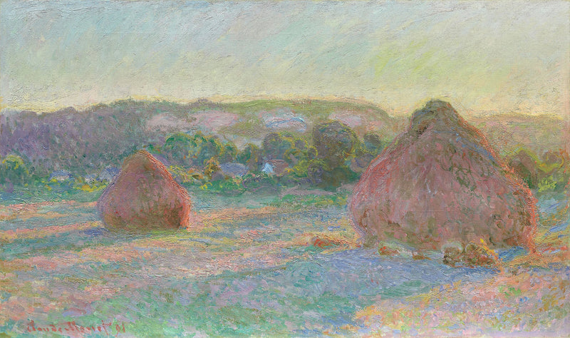 Rodas de trigo, final do verão W1269 - Claude Monet