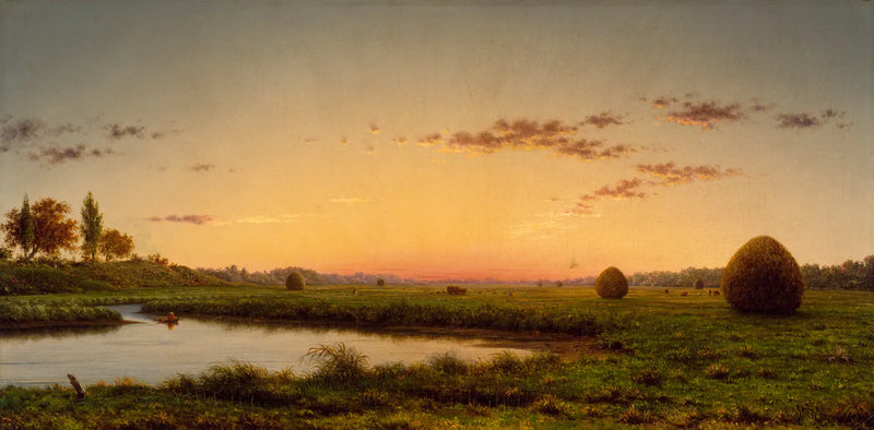  Feno nos pântanos de Newburyport - Martin Johnson Heade