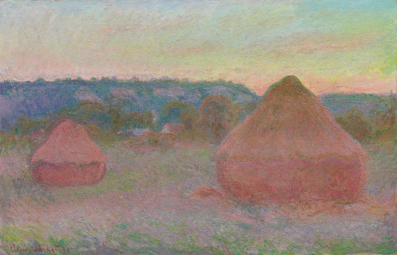 Duas mós, declínio do dia, outono W1270 - Claude Monet