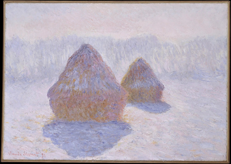 Meules, efeito de inverno - Claude Monet