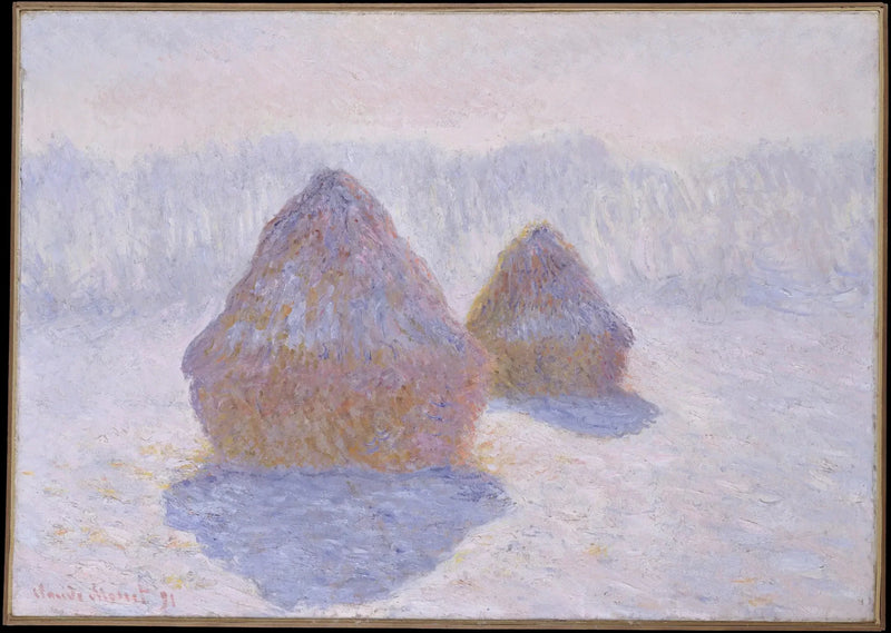 Meules, efeito de inverno - Claude Monet