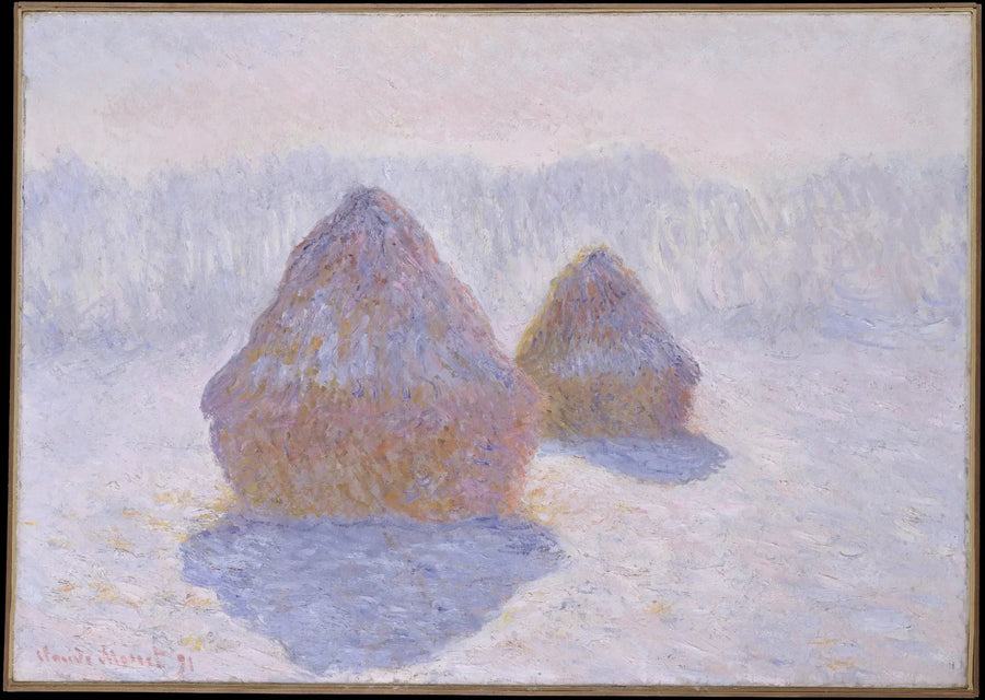 Meules, efeito de inverno - Claude Monet