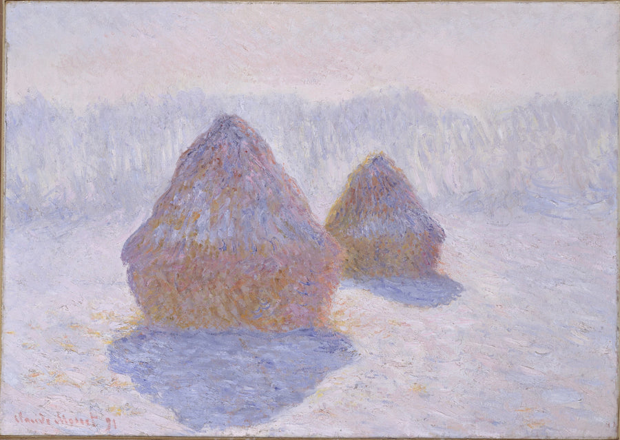 Meules, efeito de inverno - Claude Monet