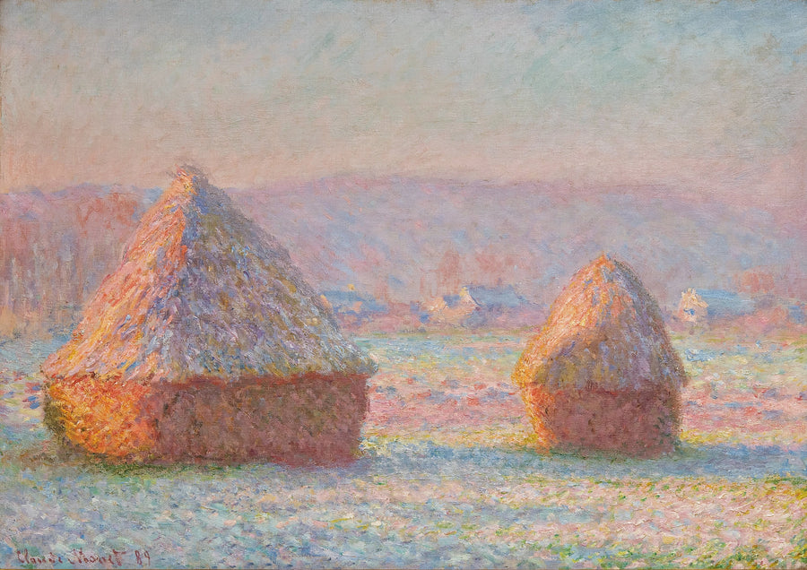 As Eiras, efeito de geada branca - Claude Monet