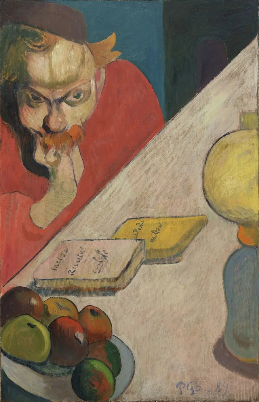 Meyer de Haan (Sob a lâmpada) - Paul Gauguin