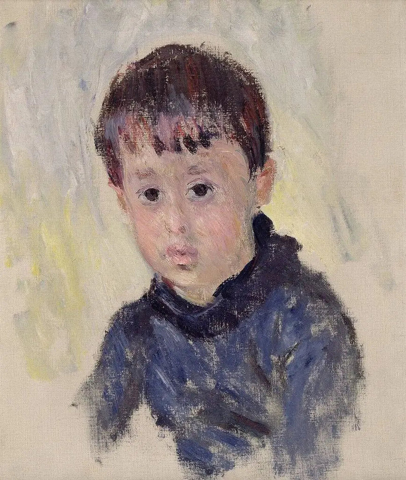 Michel Monet com suéter azul - Claude Monet