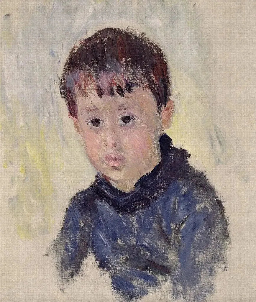 Michel Monet com suéter azul - Claude Monet