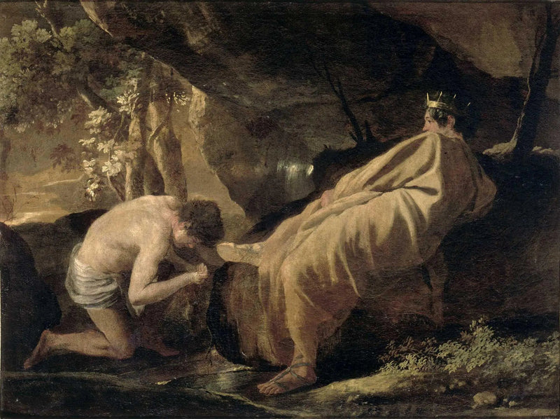 Midas na fonte do Pactole - Nicolas Poussin