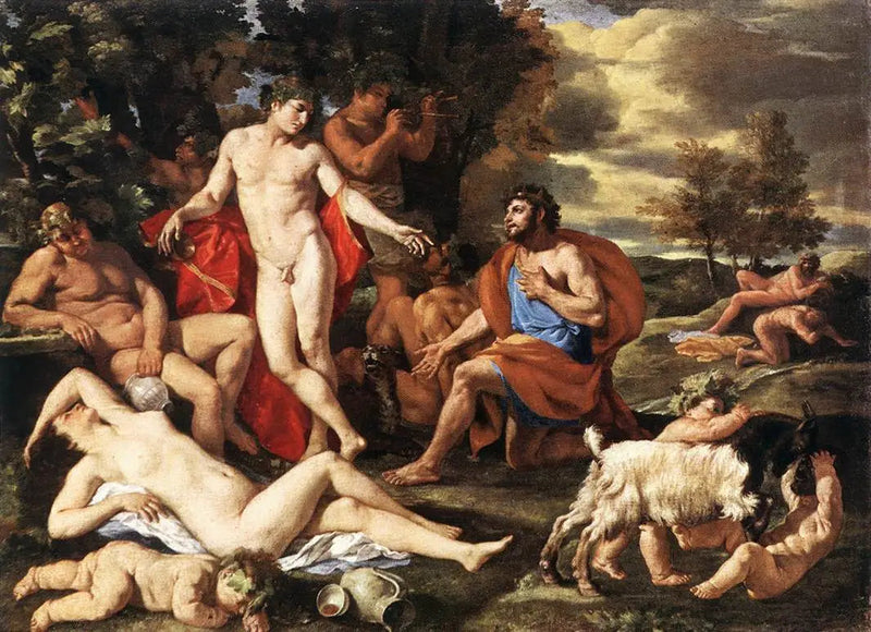 Midas diante de Baco - Nicolas Poussin