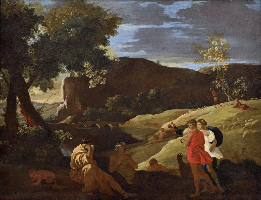 Midas, Pan e pastores - Nicolas Poussin