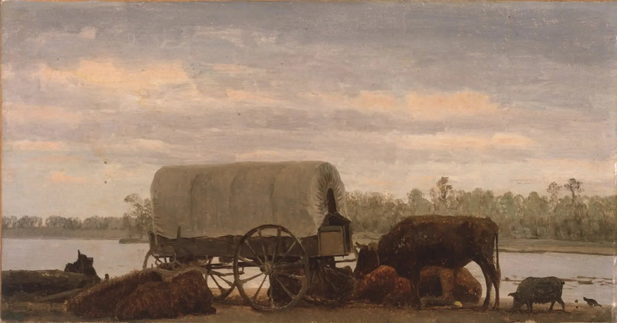 Meio na Platte - Albert Bierstadt