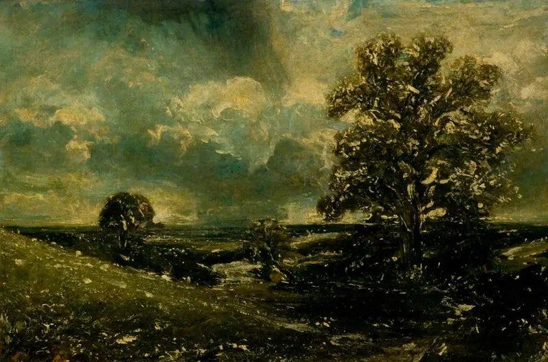 Meio-dia, West End Fields, Hampstead, Londres (esboço) - John Constable