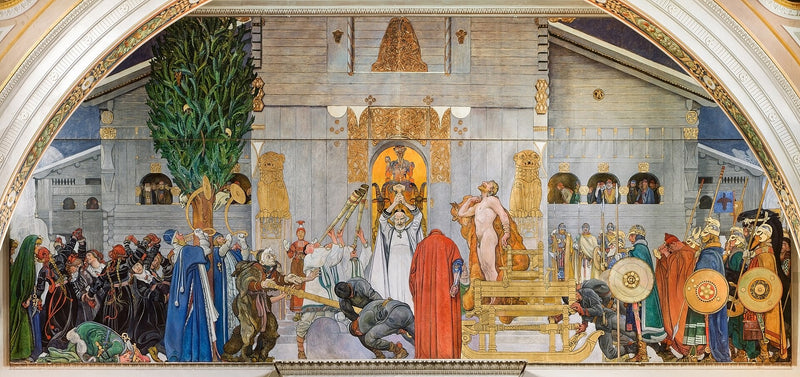 Midvinterblot, ou Sacrifice d’hiver - Carl Larsson