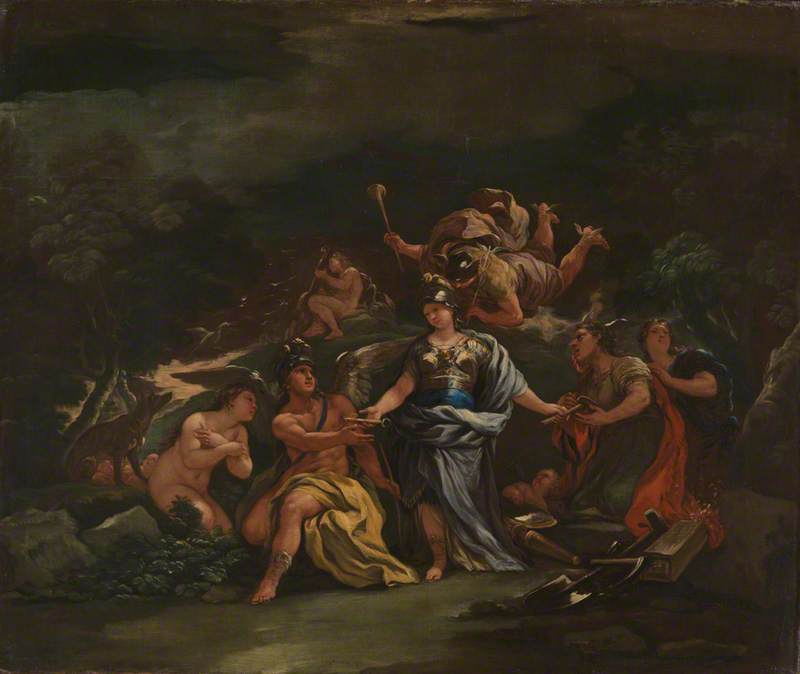 Minerve, protetora das artes e das ciências - Luca Giordano