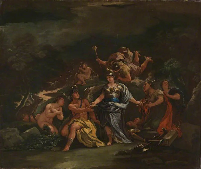 Minerve, protetora das artes e das ciências - Luca Giordano