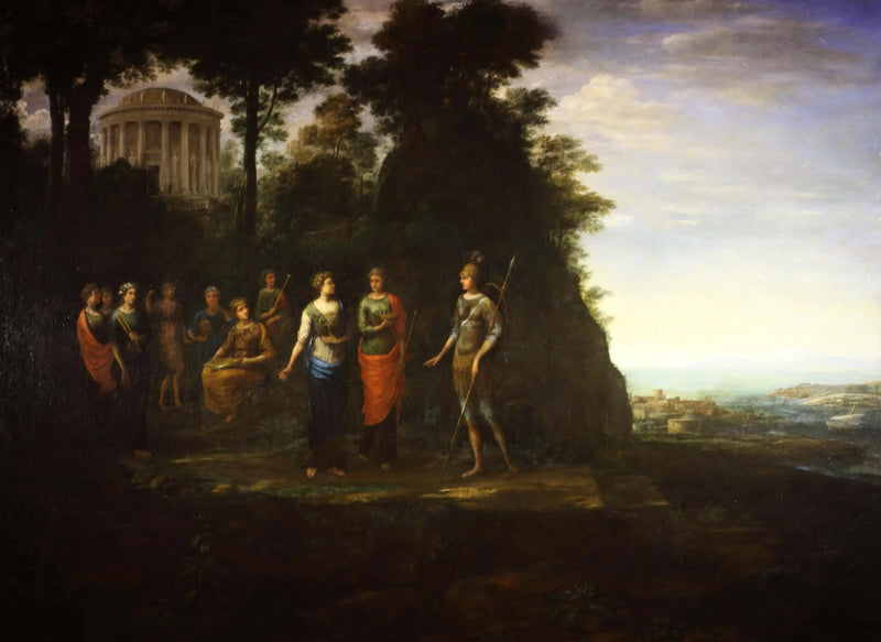 Minerve visitando as Musas no Monte Parnaso - Claude Lorrain