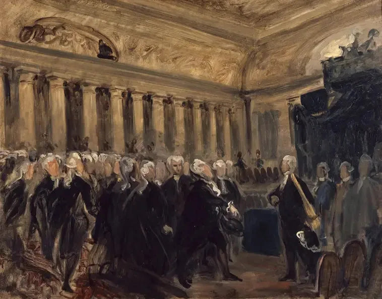 Mirabeau diante de Dreux-Brézé - Eugène Delacroix