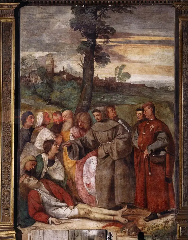 Milagre do pé curado - Titian