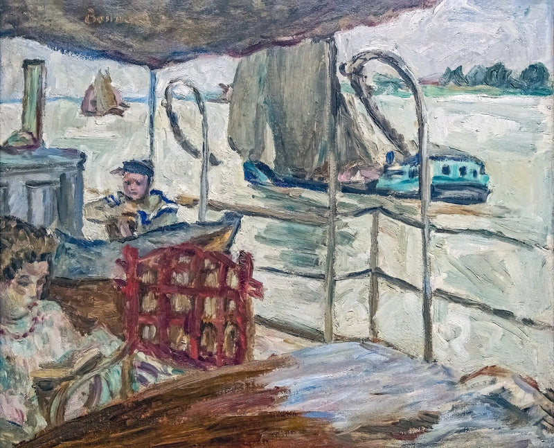Misia Sert no navio de Edwards - Pierre Bonnard