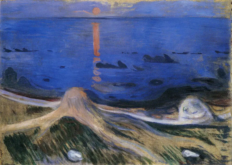 Mistério na margem - Edvard Munch