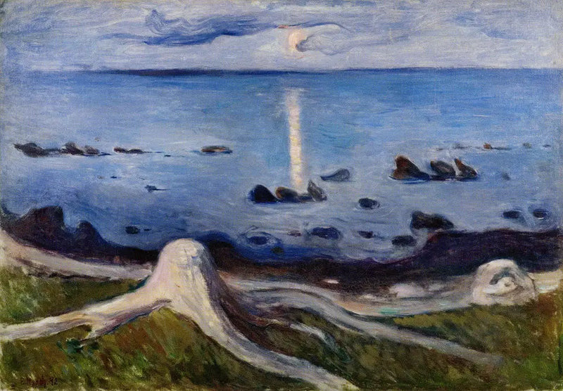 Mistério na margem - Edvard Munch