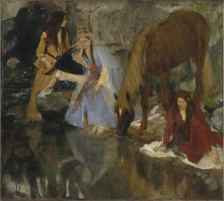 Retrato de Mlle Fiocre no balé "A Fonte" - Edgar Degas