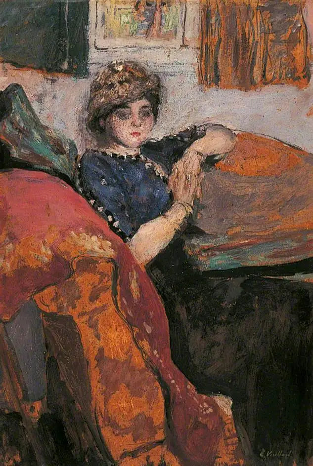 Mlle Nathanson no ateliê do artista - Édouard Vuillard