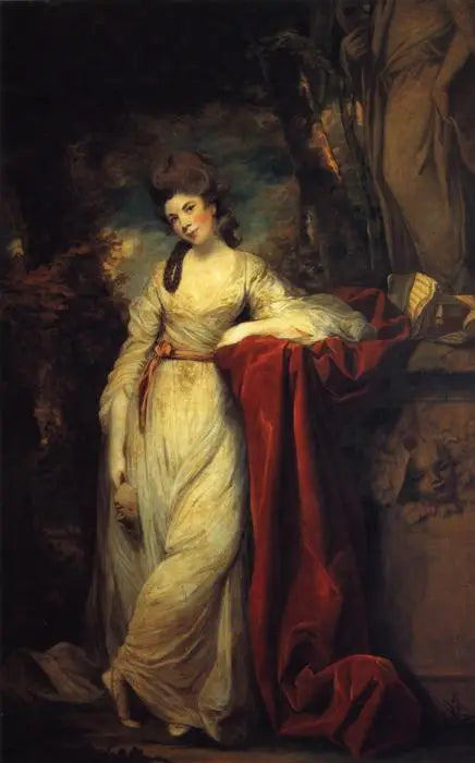 Mme Abington (vers 1737-1815), en tant que muse comique - Joshua Reynolds image 1 reproduction artisanale de tableau
