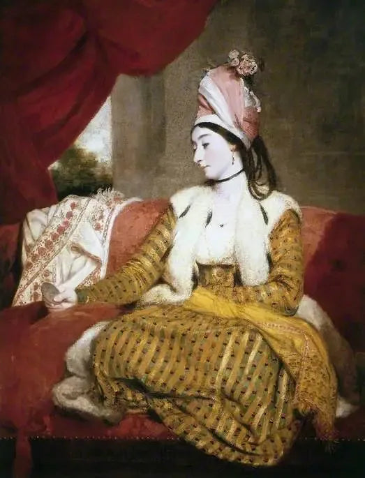 Mme Baldwin (1763–1839), em traje oriental - Joshua Reynolds