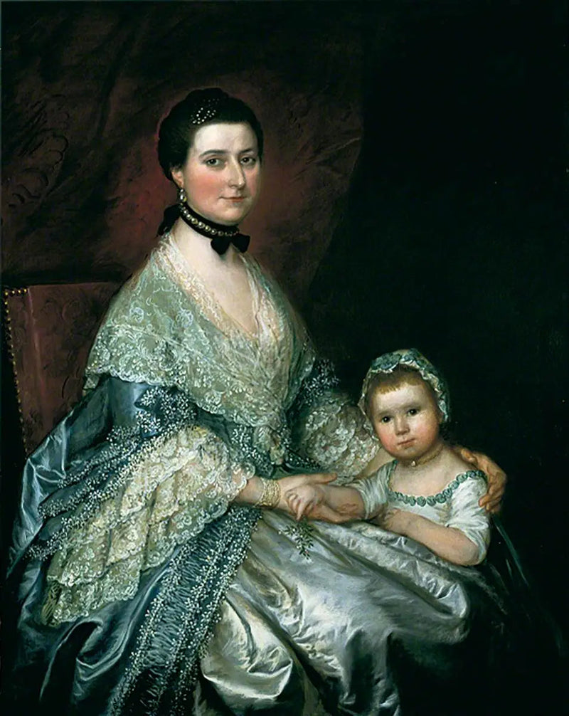 Senhora Bedingfield e sua filha - Thomas Gainsborough