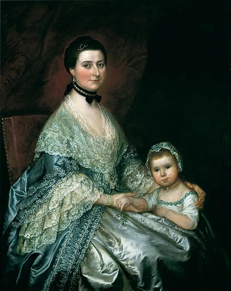 Senhora Bedingfield e sua filha - Thomas Gainsborough