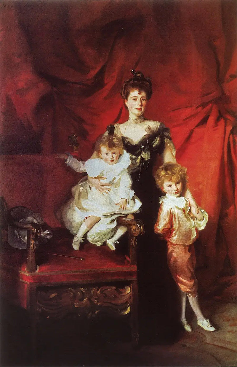 Sra. Cazalet e seus filhos Edward e Victor - John Singer Sargent