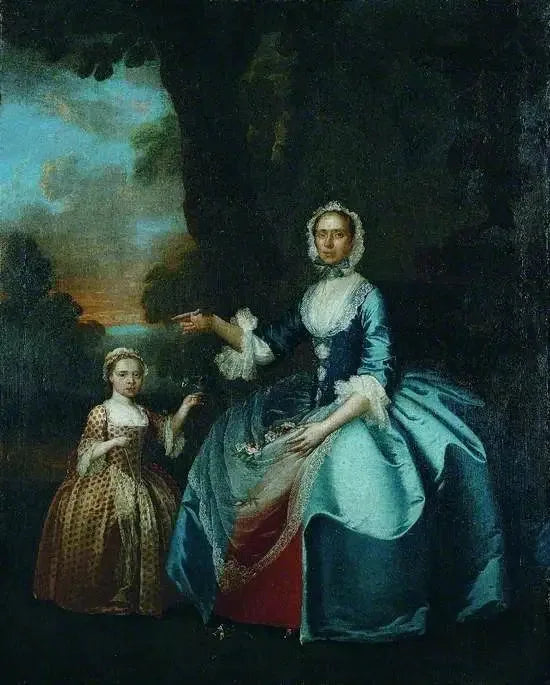 Senhora Dawson de Retford e sua filha - George Stubbs