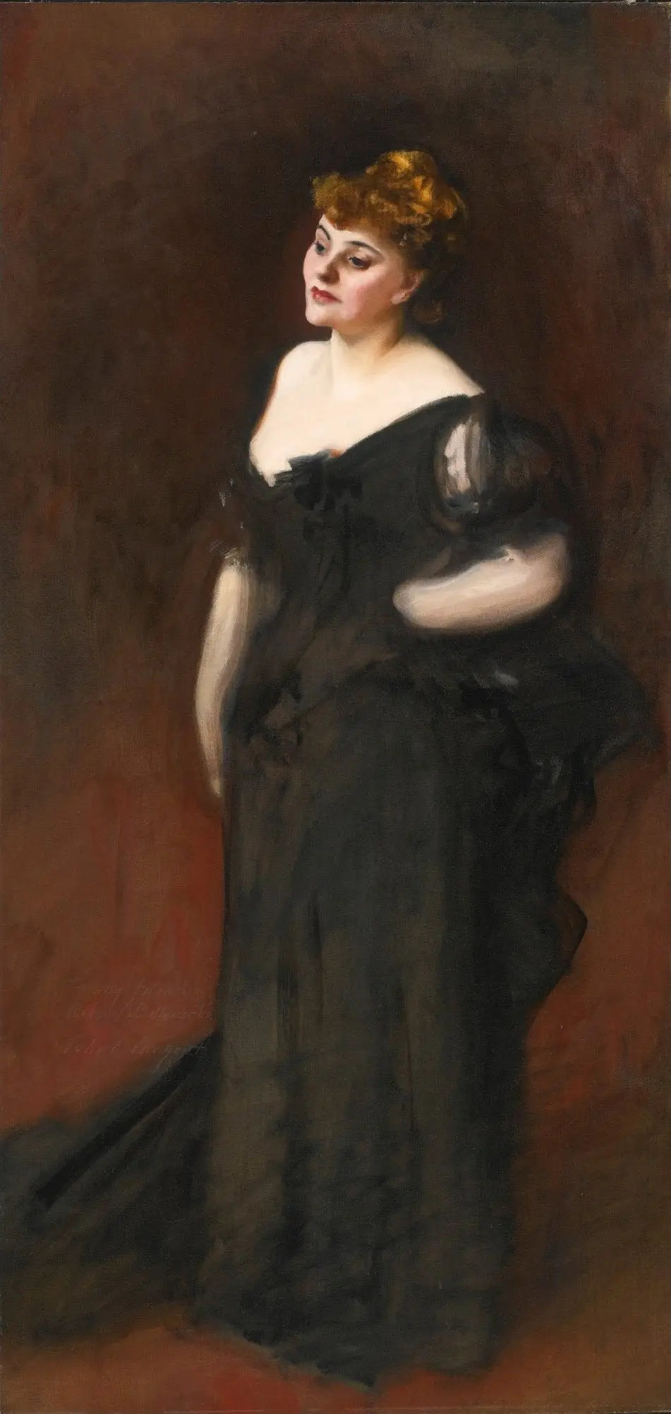 Mme Harry Vane Milbank (Alice Sidonie Vandenburg) - John Singer Sargent image 1 copie peinte à la main à l’huile