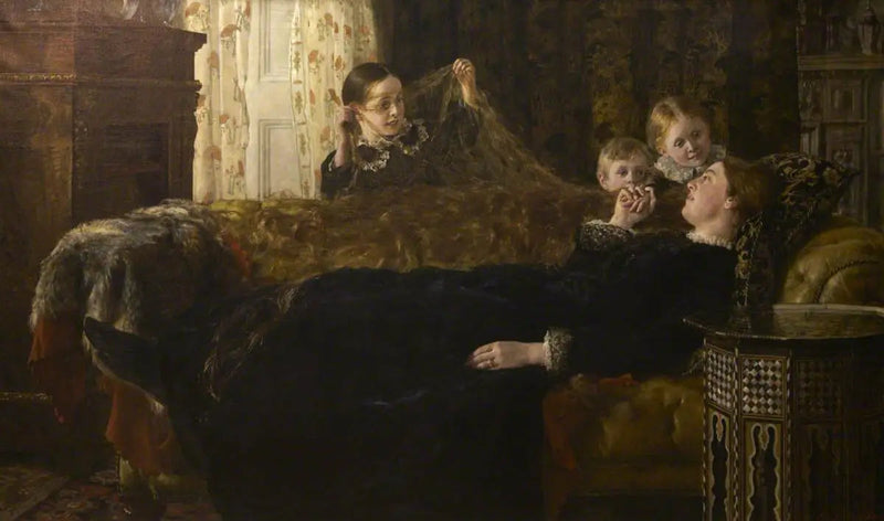Sra. Mortimer Collier e sua família - John Collier