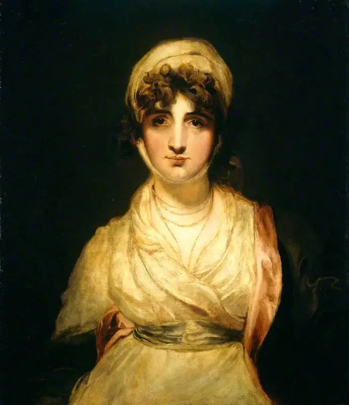 Mme Sarah Siddons, née Sarah Kemble, no papel de « Mme Haller » em « O Estrangeiro » de Kotzebue - Thomas Lawrence