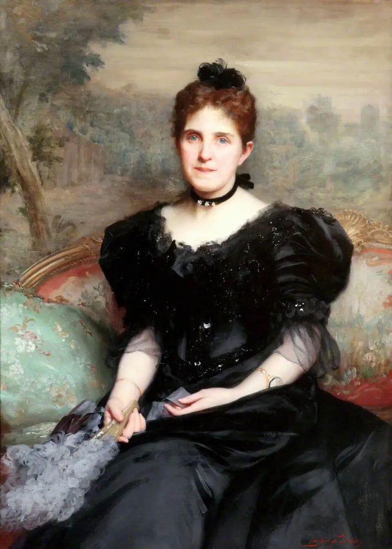 Sra. William Hesketh Lever (c.1851–1913), posteriormente 1ª Lady Lever - Luke Fildes