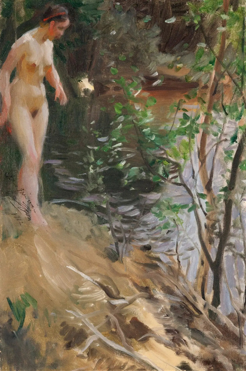 Modelo à Shore - Anders Zorn