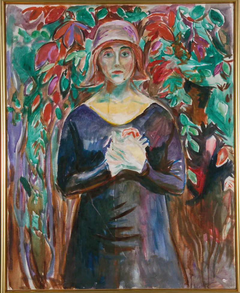 Modelo no jardim - Edvard Munch