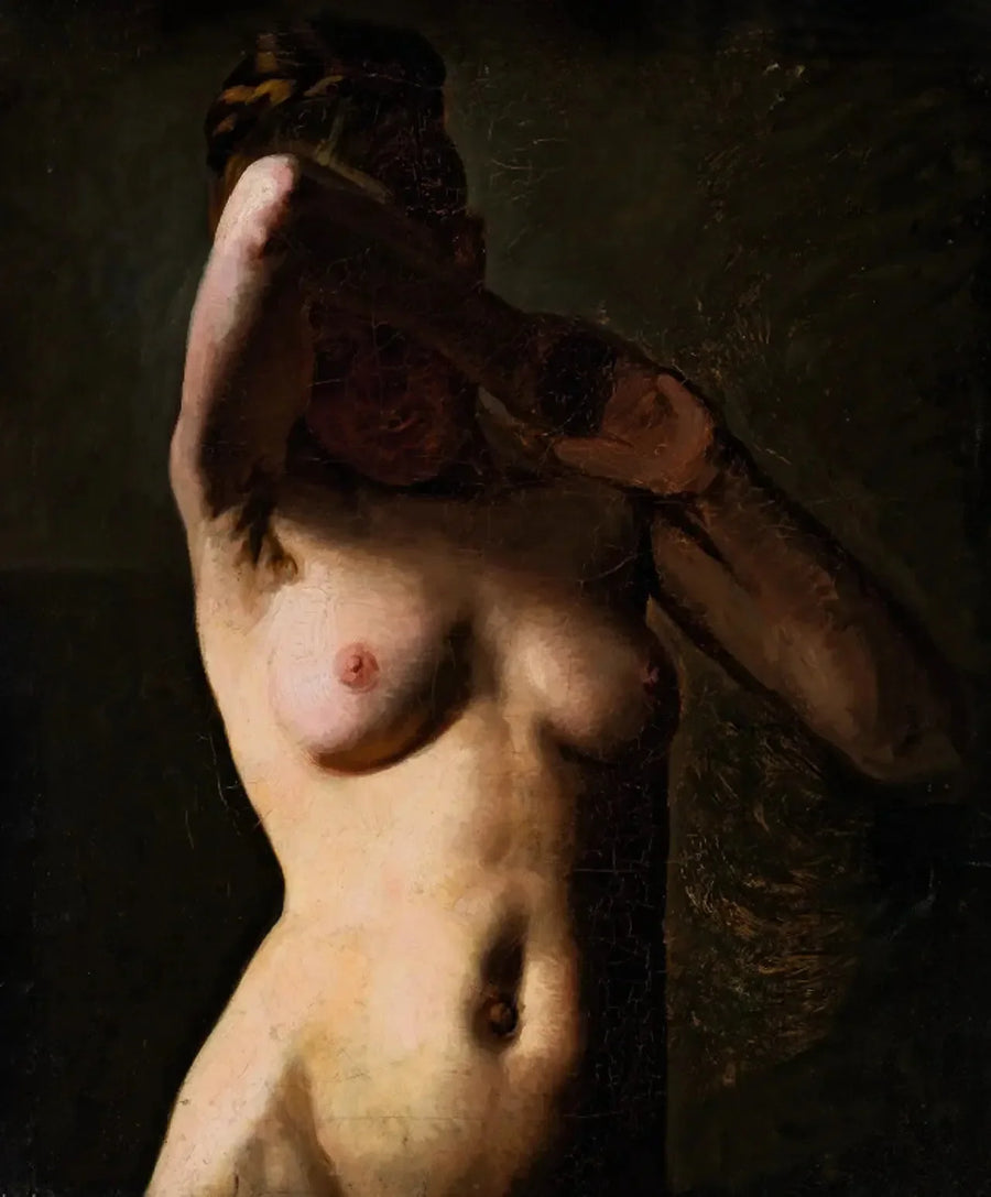 Modelo feminino. Meia-figura - Peder Severin Krøyer