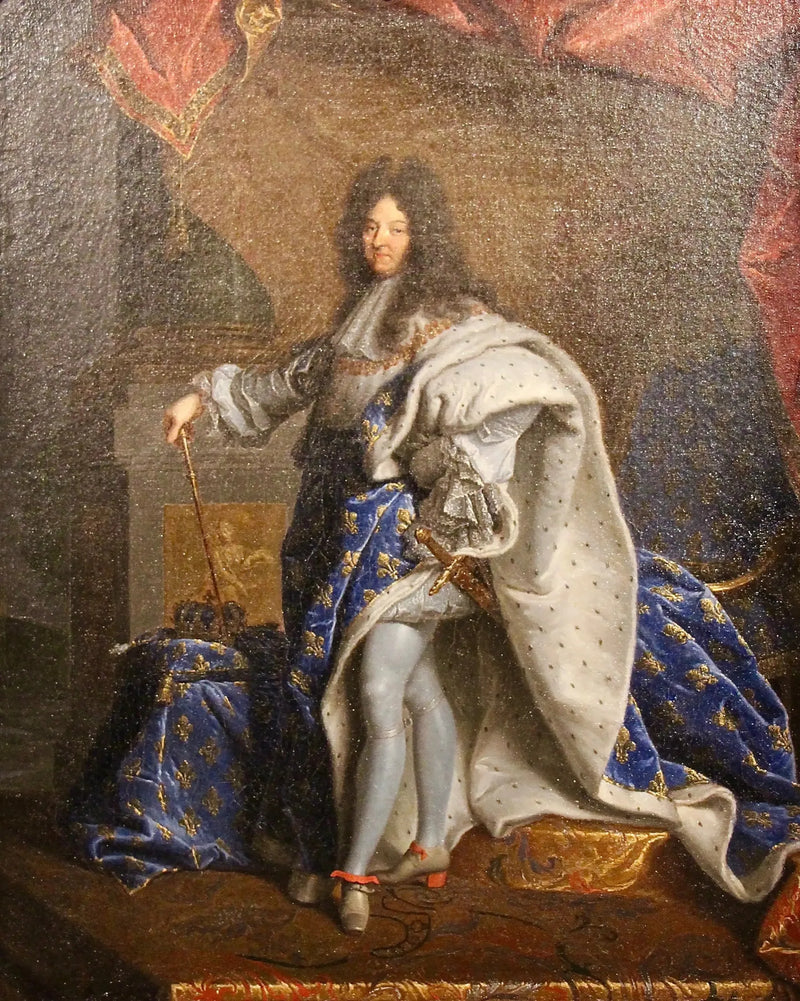 Modelo para o Retrato de Luís XIV em grande traje real - Hyacinthe Rigaud