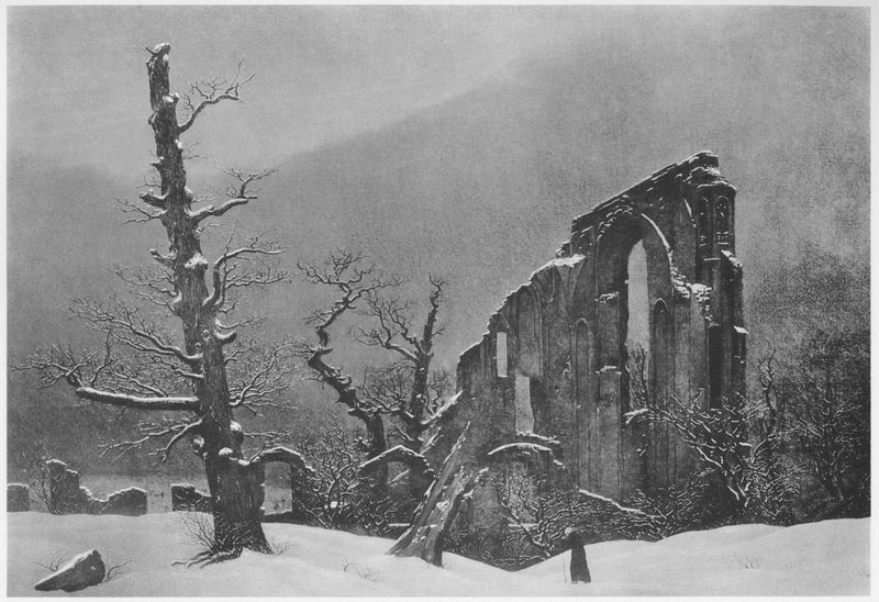 Monge na neve - Caspar David Friedrich