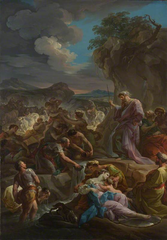 Moisés golpeando a rocha - Corrado Giaquinto