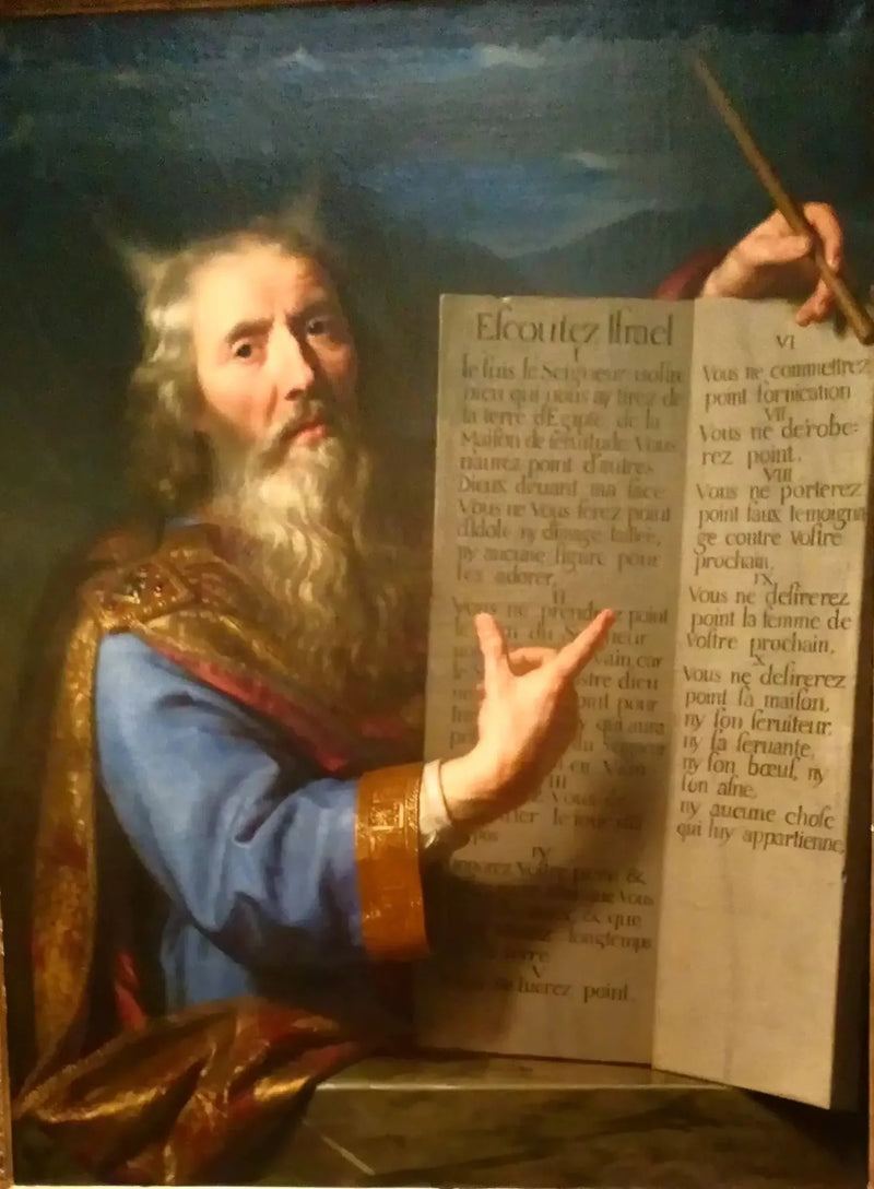 Moisés apresentando as tábuas da Lei - Philippe de Champaigne