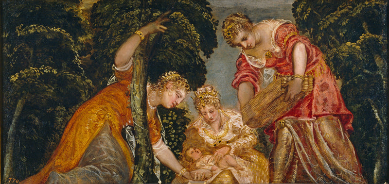 Moisés salvo das águas - Jacopo Tintoretto