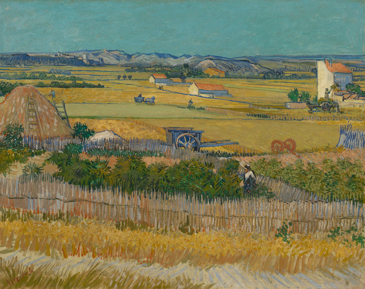 A Colheita em La Crau, F412 - Vincent van Gogh